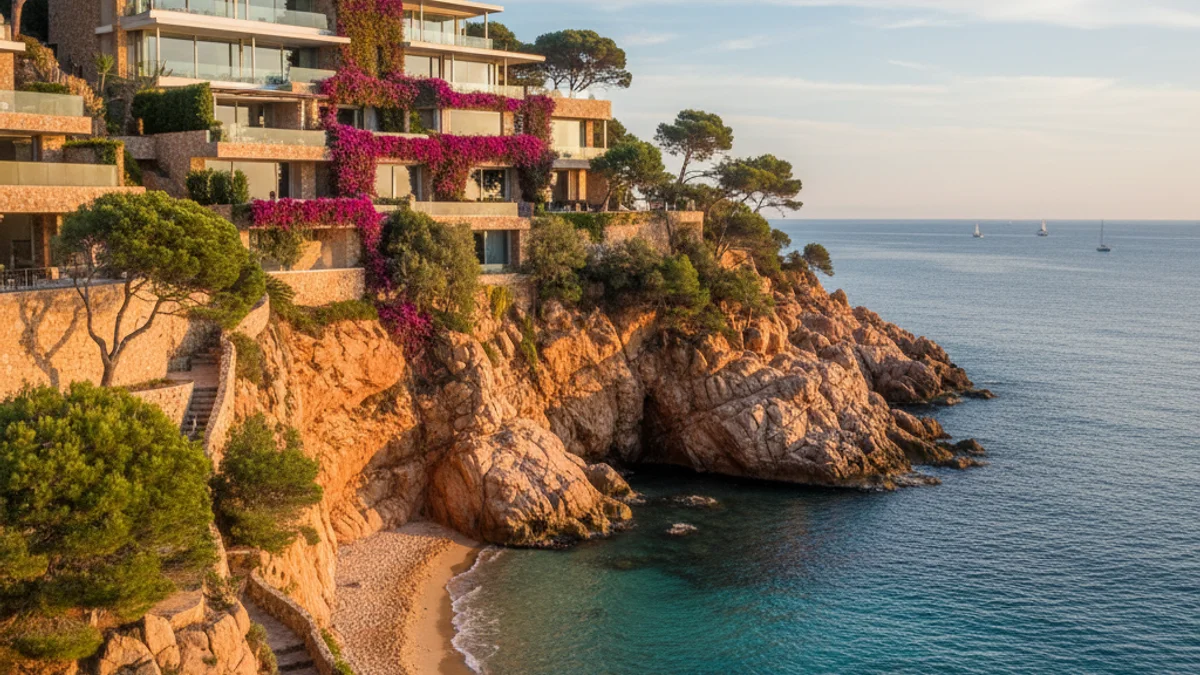 Imatge genèrica de la costa de Begur amb vistes al mar Mediterrani i penya-segats.