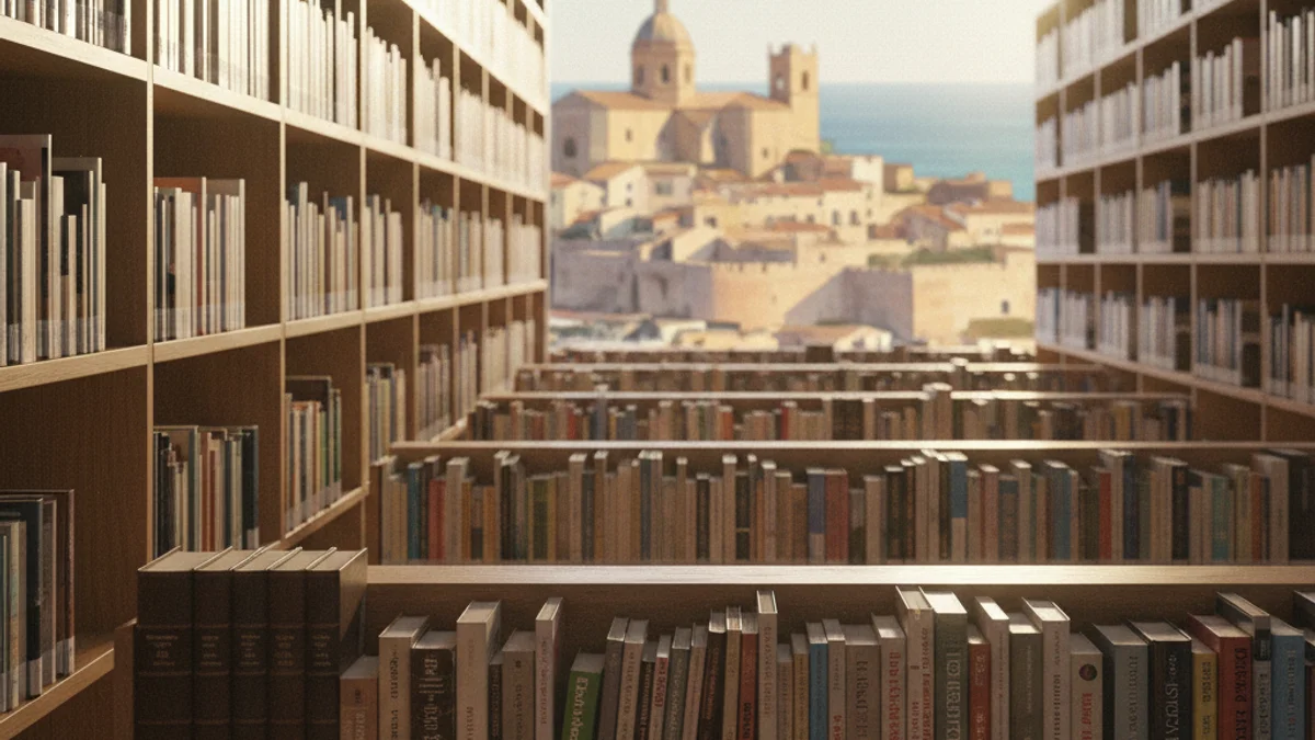 Imatge genèrica d'una biblioteca amb prestatges plens de llibres que simbolitzen la preservació de la llengua.