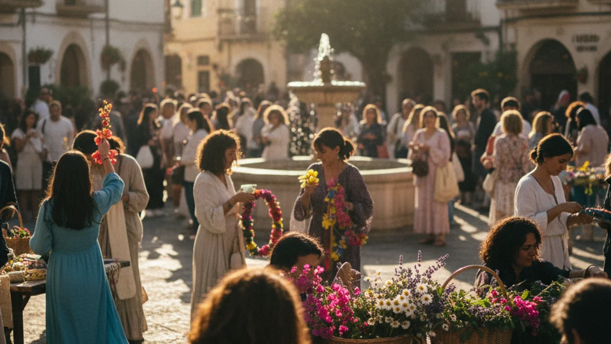 Imatge genèrica d'una jornada cultural a l'aire lliure amb tallers i activitats comunitàries.