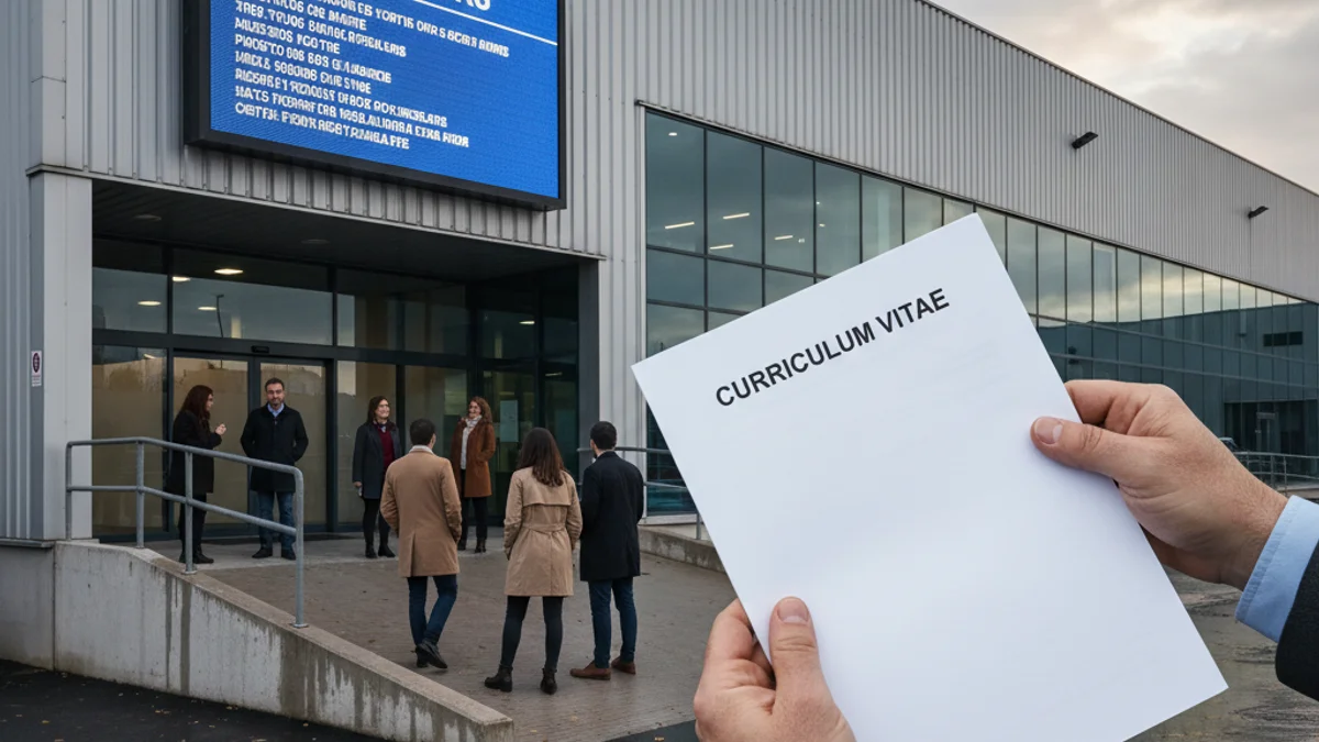 Generic image of a person checking job offers on a notice board.