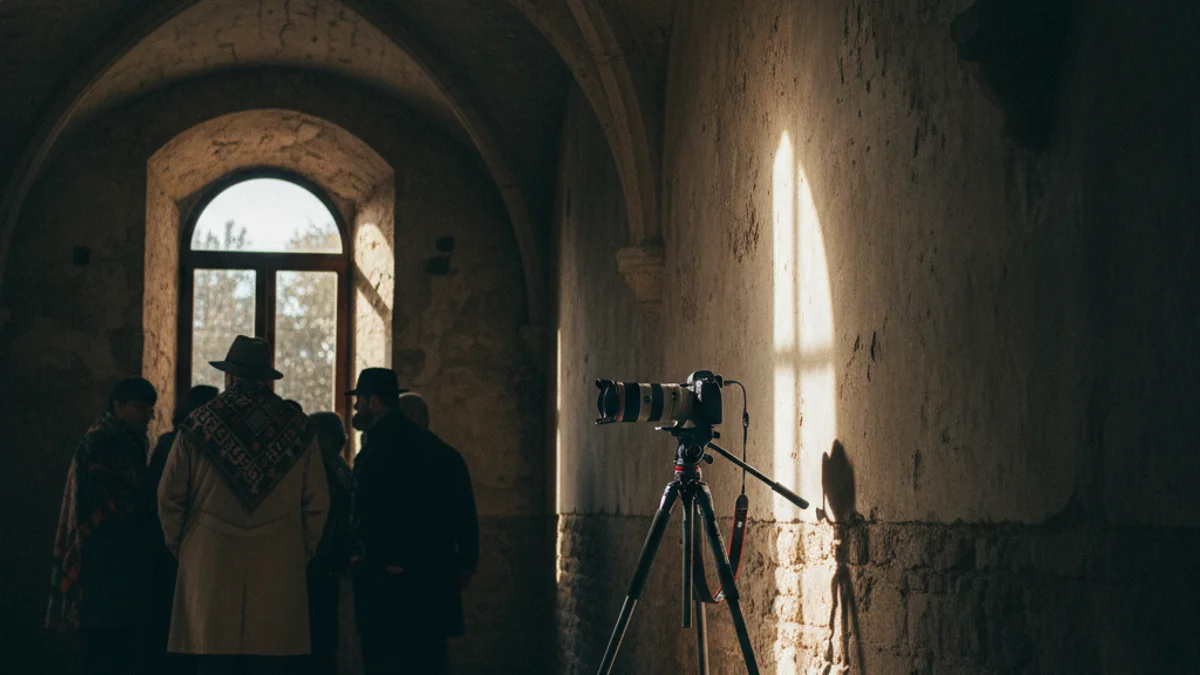 Generic image of a photographic camera capturing the play of light and shadows in a room.