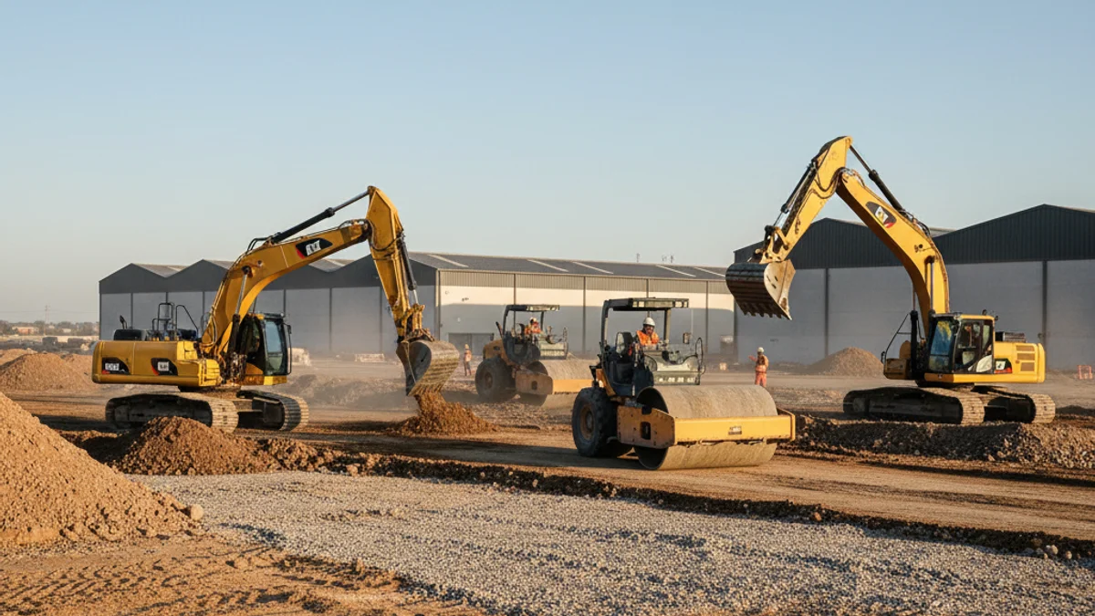 Generic image of urbanization works in a future industrial zone.
