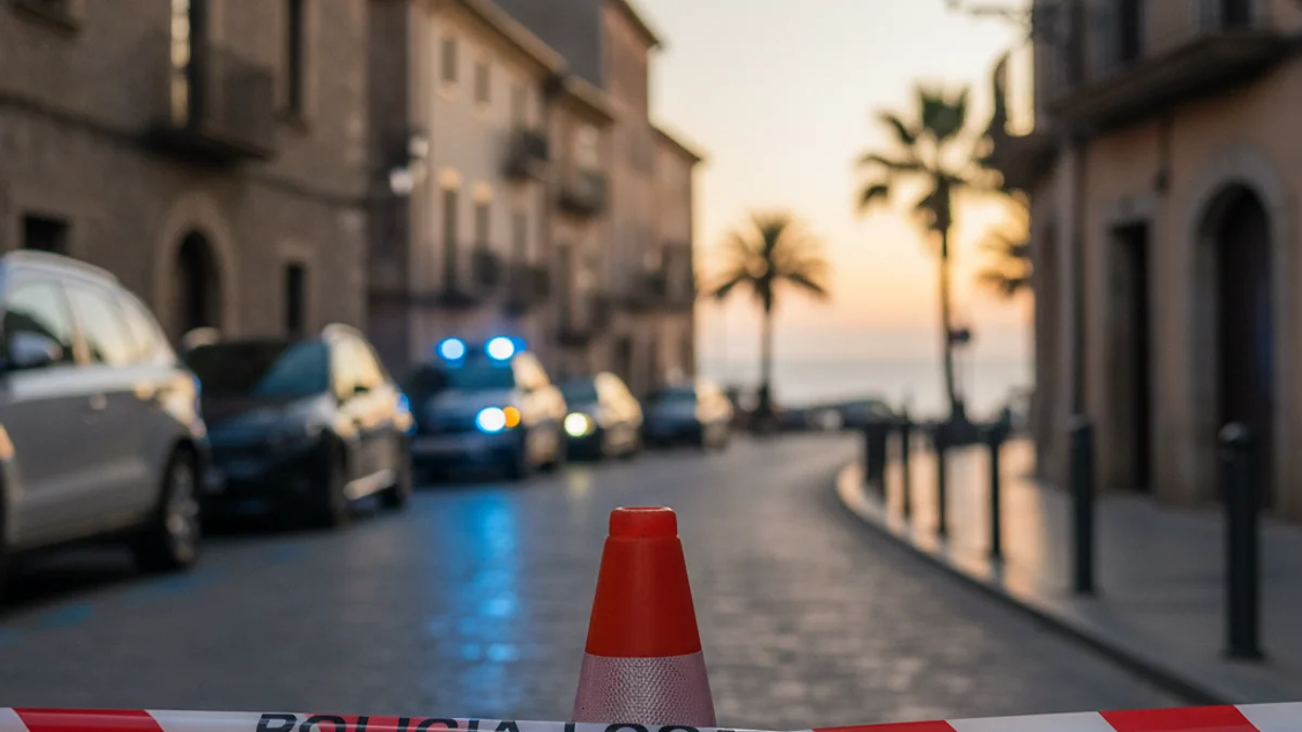 Imatge genèrica d'un control de seguretat viària amb llums policials en una carretera.