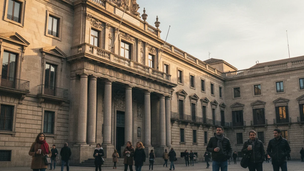 Imagen genérica de la fachada del Ayuntamiento de Barcelona en la plaza de Sant Jaume.