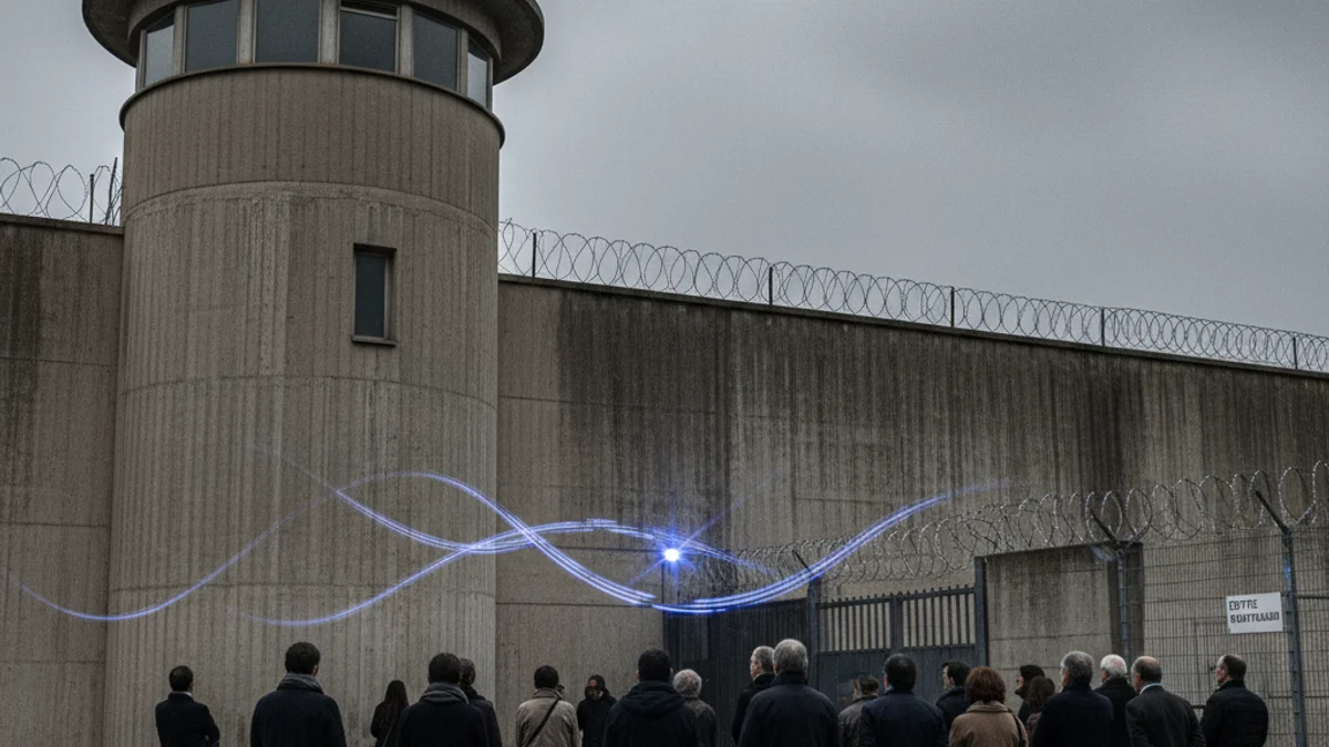 Generic image of the exterior of a prison facility with a watchtower.