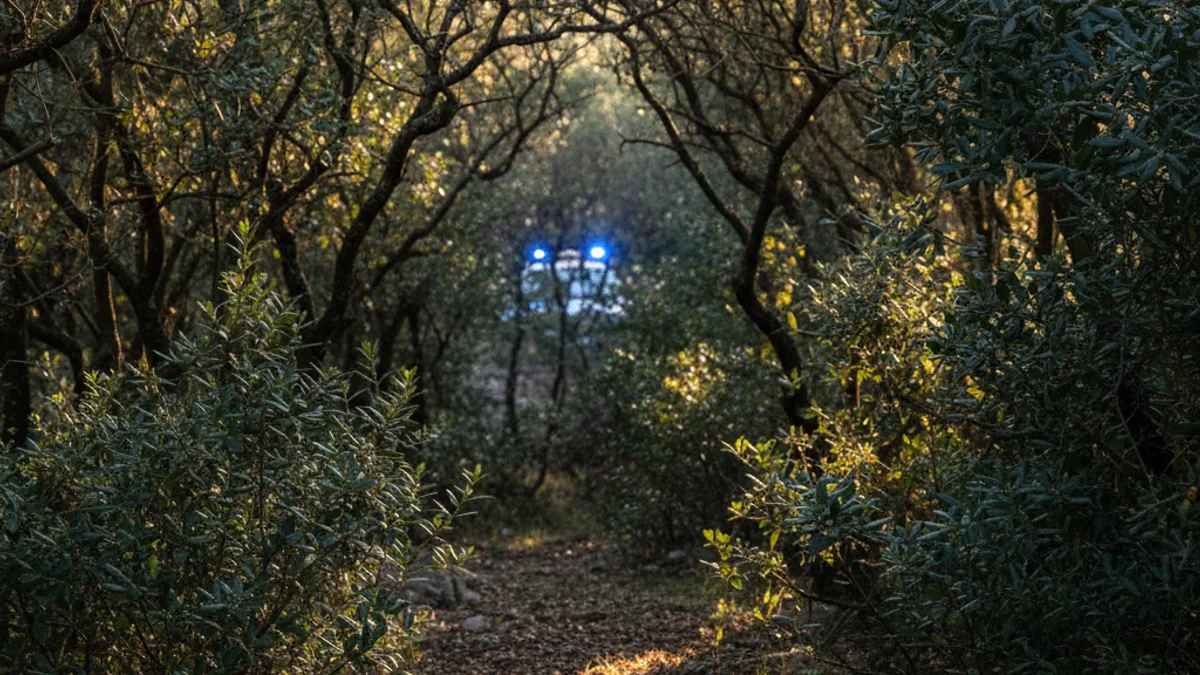Imatge genèrica d'una intervenció policial de vegetació recol·lectada il·legalment en una zona forestal.
