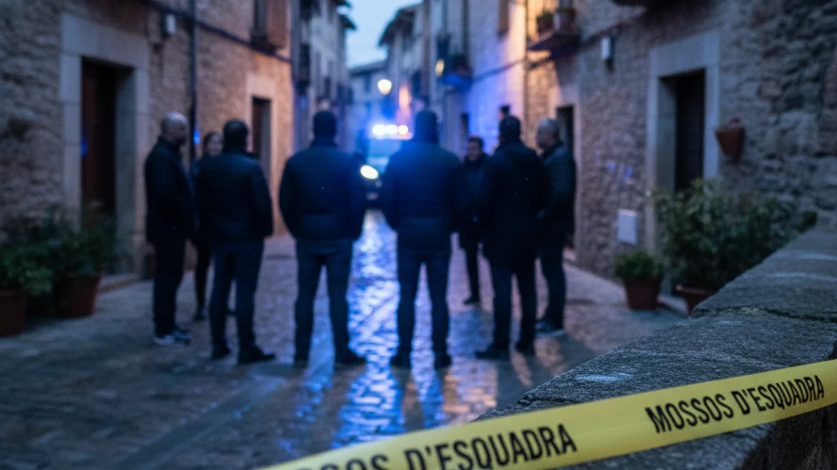 Generic image of a street with police lights during an anti-drug operation.