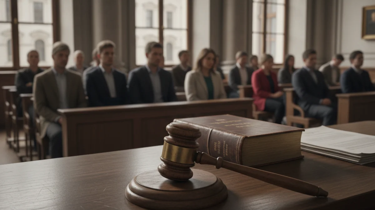 Imagen genérica de un mazo de madera en un tribunal de justicia.
