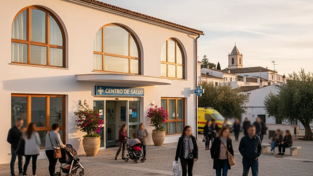 Imatge genèrica de l'entrada d'un centre d'atenció primària en un entorn urbà.