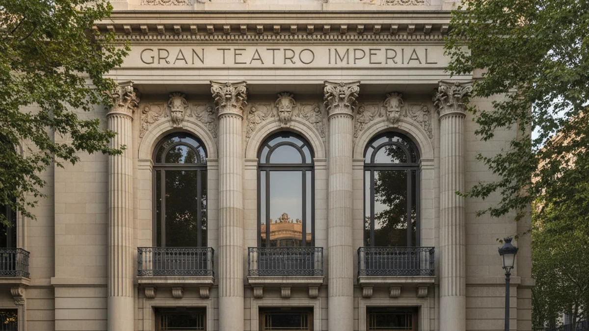 Imagen genérica de la fachada de un edificio histórico de estilo neoclásico en Barcelona.
