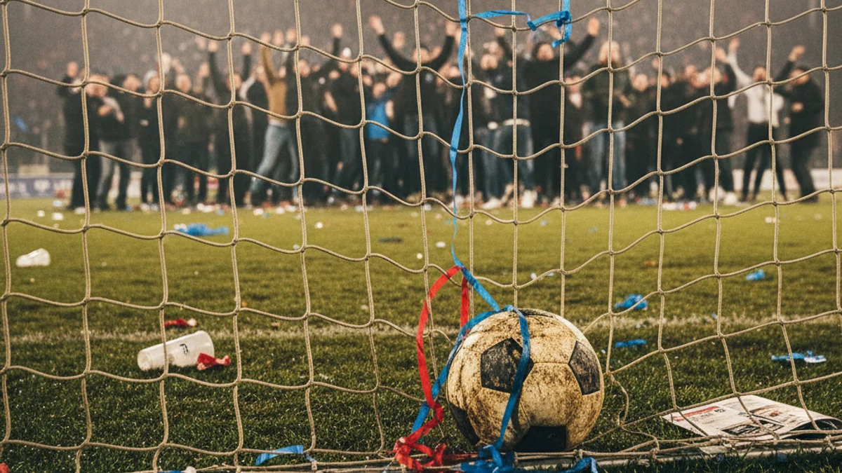Imagen genérica de un balón de fútbol en el césped de un campo municipal.