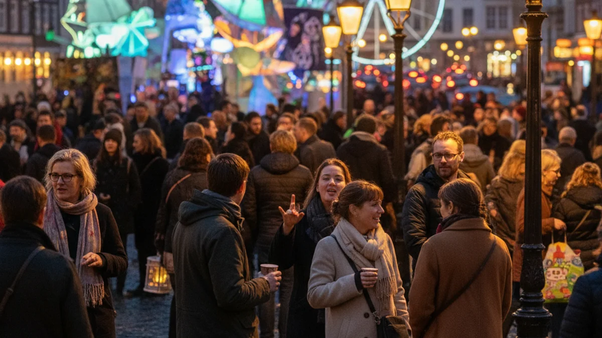 Imatge genèrica d'una intervenció artística al carrer durant un festival cultural.