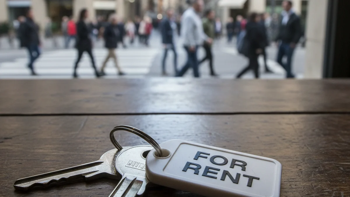 Imatge genèrica d'unes claus de casa sobre una taula de fusta.