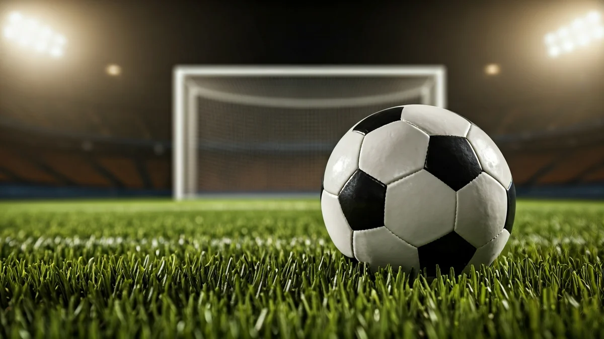 Imatge genèrica d'una pilota de futbol sobre la gespa d'un camp.