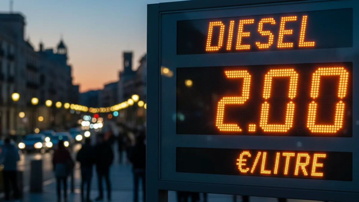 Imatge genèrica d'un panell de preus d'una benzinera marcant el cost del carburant.