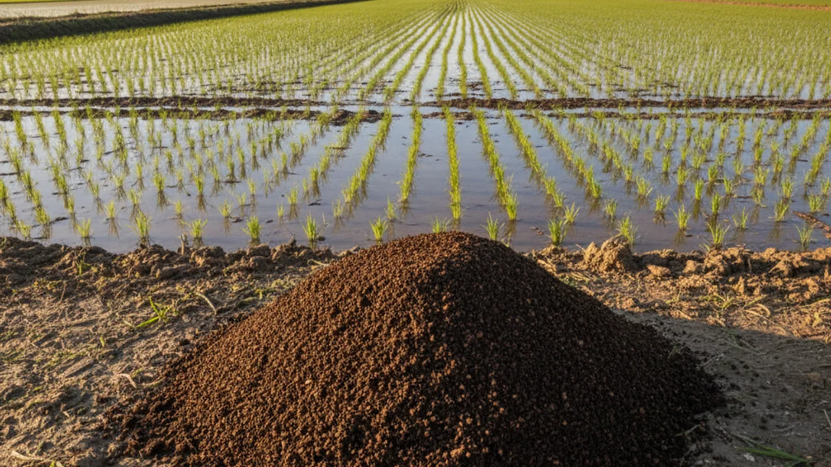 Imagen genérica de los arrozales del delta del Ebro donde se aplica el compost de café.