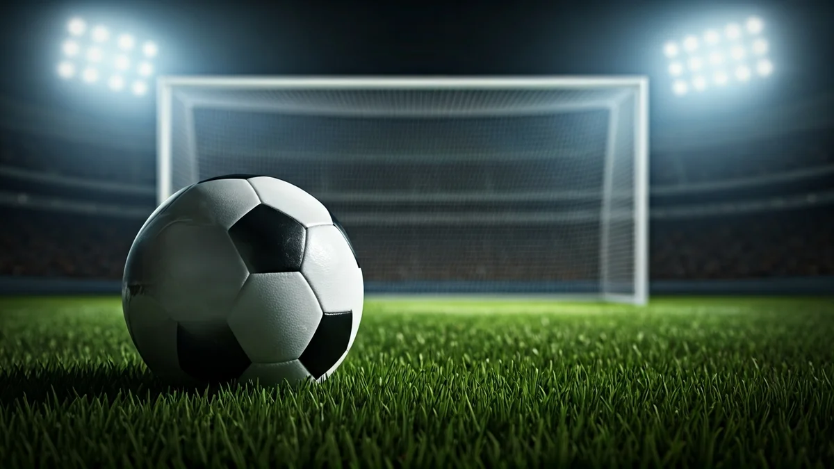 Imatge genèrica d'una pilota de futbol sobre la gespa d'un camp