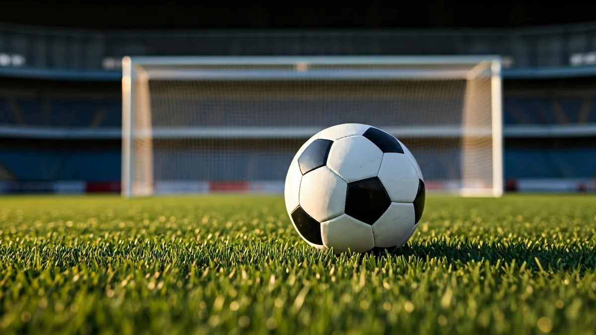 Generic image of a soccer ball on a grass field