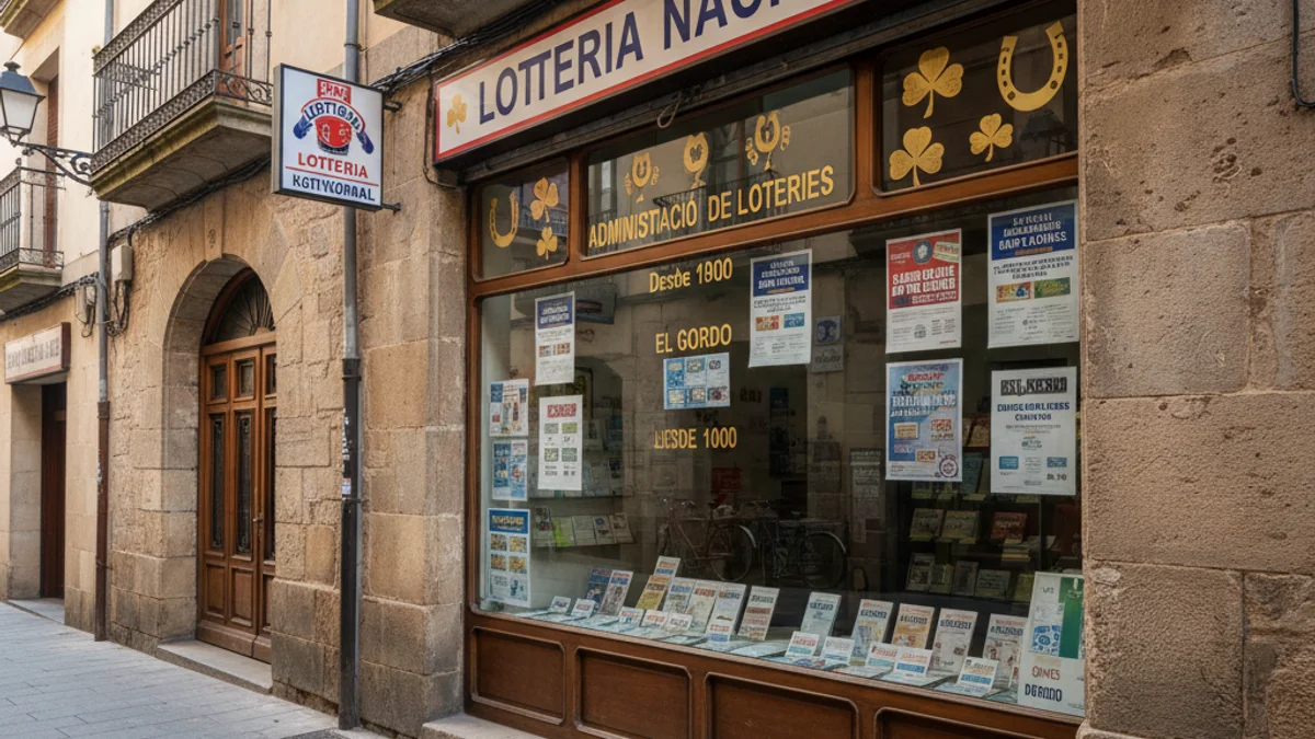 Generic image of a lottery office where a major prize has been sold.