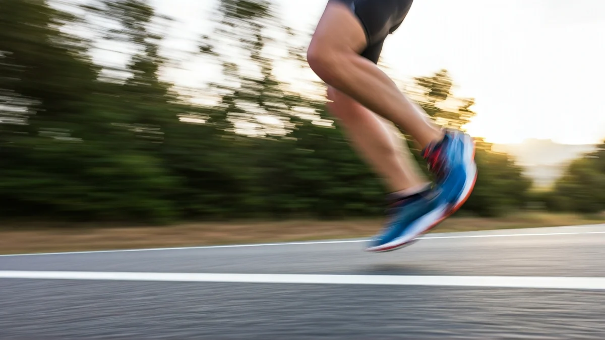 Imatge genèrica d'un corredor durant una cursa popular.