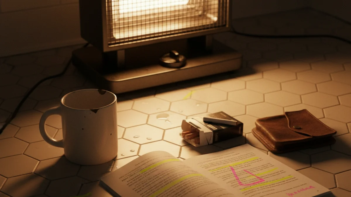 Generic image of a script and a coffee on the floor in an intimate study setting.