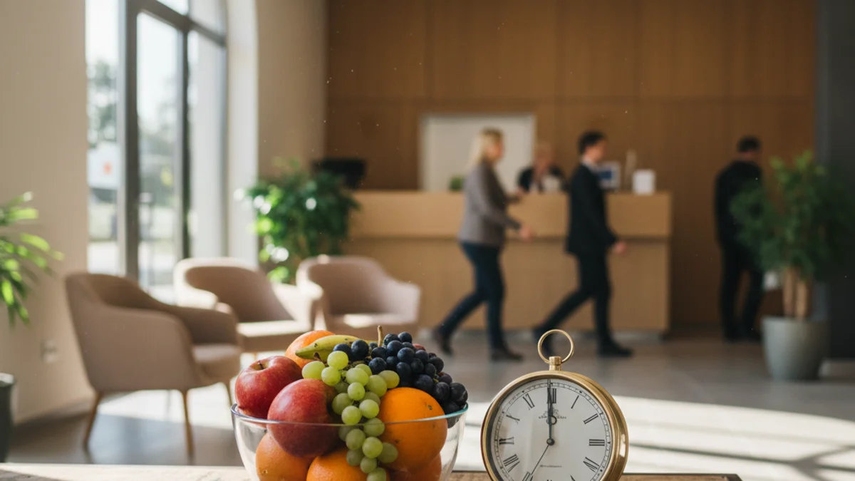 Imatge genèrica d'elements de salut i nutrició en un centre sanitari.