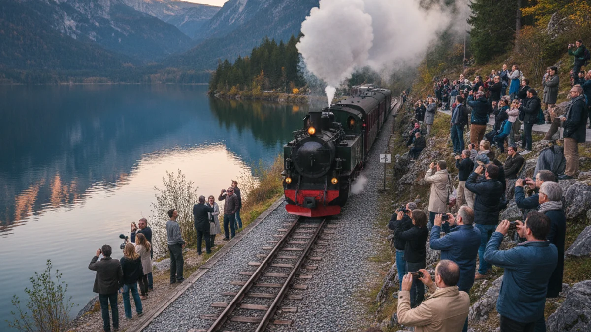 Imatge genèrica d'un tren històric circulant per un paisatge de muntanya a Catalunya.