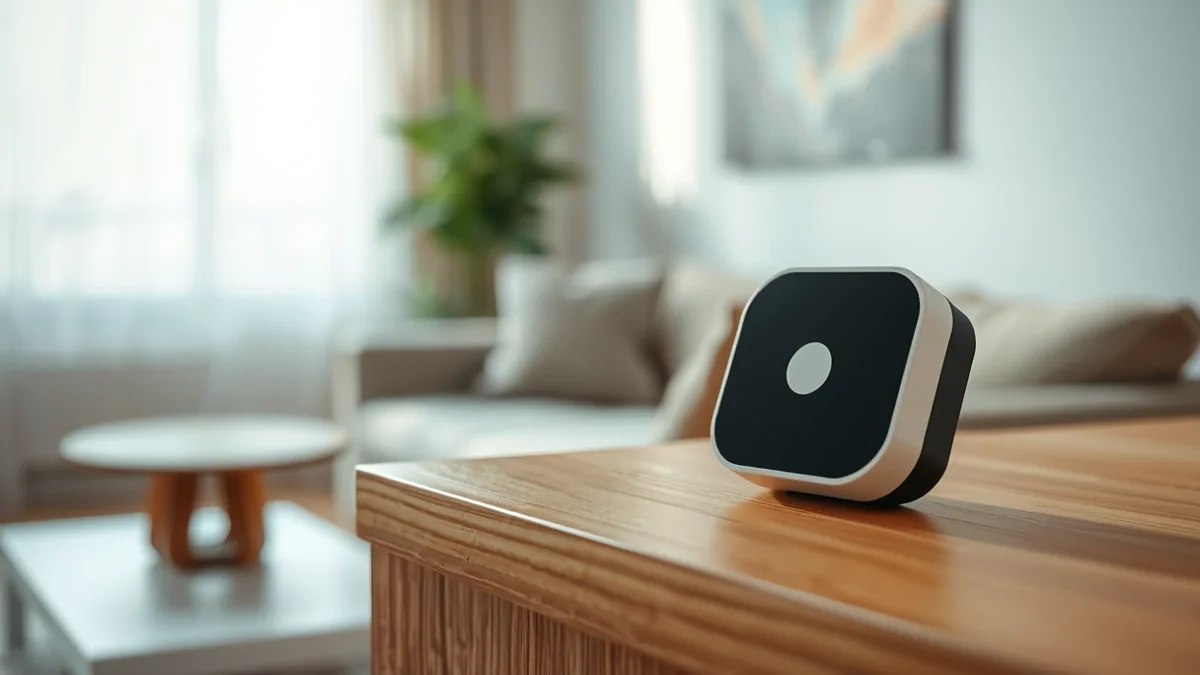 Imatge genèrica d'un dispositiu de mesura de la qualitat de l'aire a l'interior d'un habitatge.