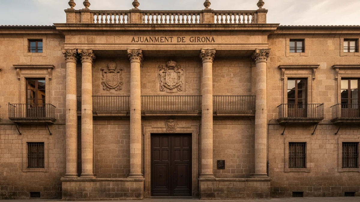 Imatge genèrica de la façana de l'Ajuntament de Girona.