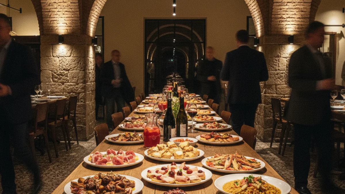 Imatge genèrica d'un restaurant acollidor amb arcs de pedra al barri del Born.