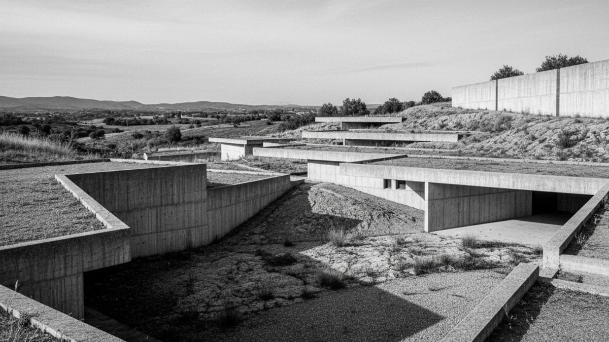Imatge genèrica de l'arquitectura contemporània del Cementiri Nou d'Igualada.