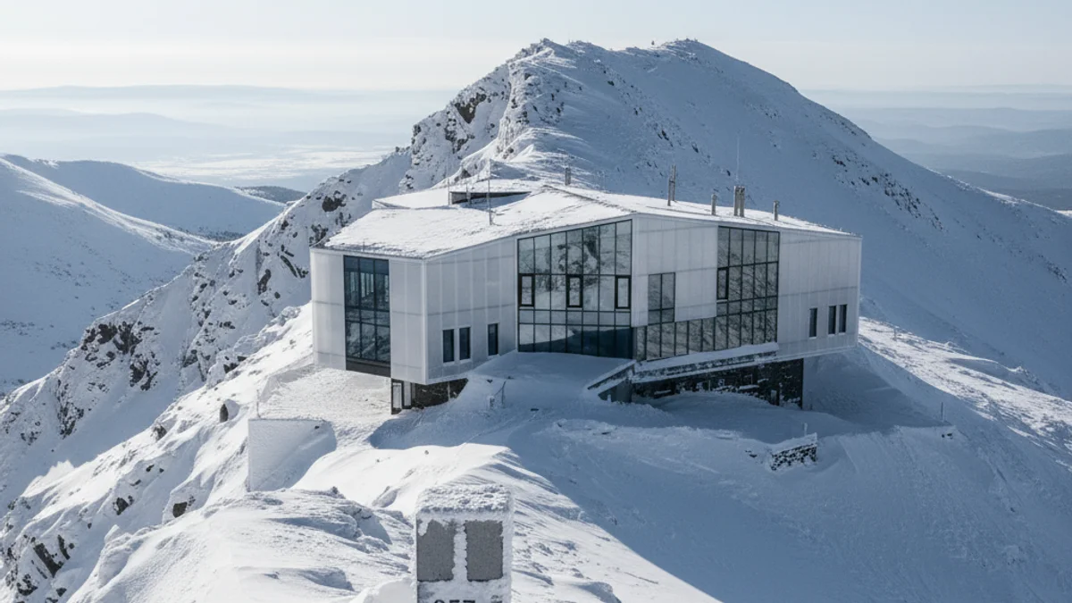 Imatge genèrica del refugi del Niu de l'Àliga renovat al cim de la Tosa.