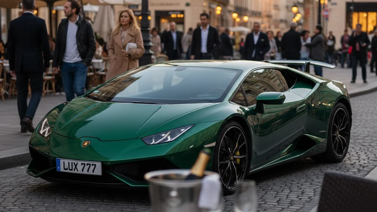 Imatge genèrica d'un vehicle de luxe estacionat en una zona urbana.