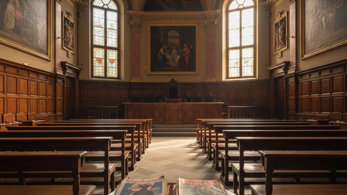 Imatge genèrica del paranimf de la Universitat de Barcelona, lloc on es van celebrar les jornades feministes de 1976.