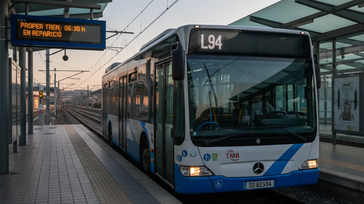 Imatge genèrica d'un autobús de línia en una estació de transport públic.