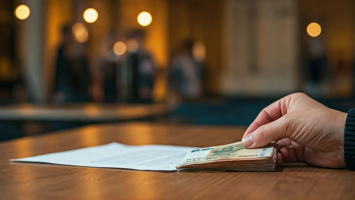 Imatge genèrica de mans signant un document o intercanviant diners, simbolitzant l'ajuda econòmica a governs locals.