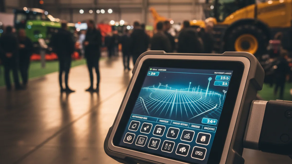 Generic image of a technological detail on a modern agricultural machine.
