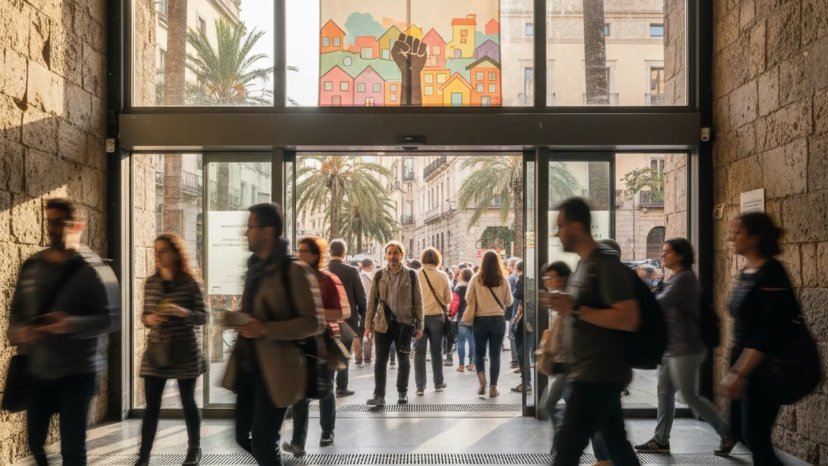 Imagen genérica de un centro cívico donde se realizan charlas informativas sobre vivienda.
