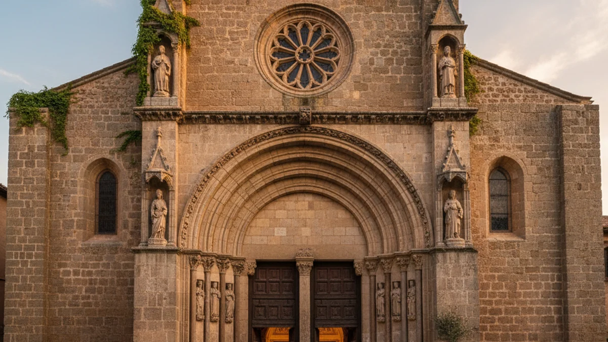 Imatge genèrica de la façana d'una església històrica a Reus.