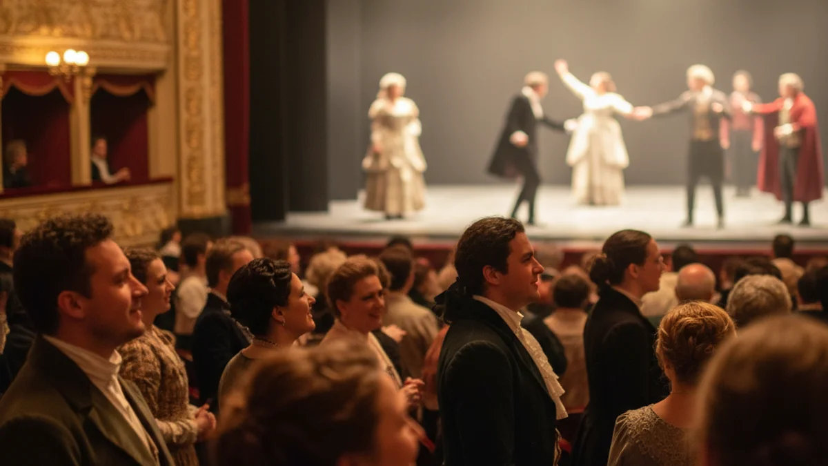 Imatge genèrica d'una representació teatral de gran format amb il·luminació escènica.