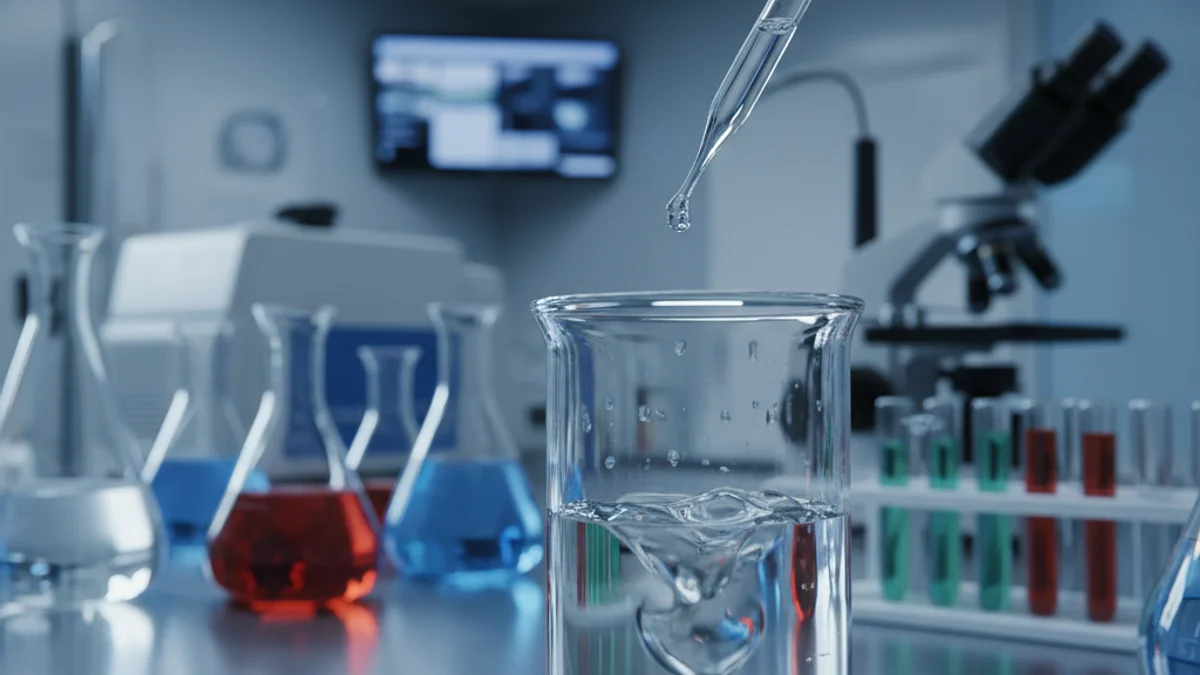 Imagen genérica de un laboratorio de análisis de aguas residuales.