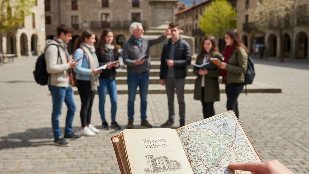 Imatge genèrica d'estudiants participant en una activitat cultural a l'aire lliure.