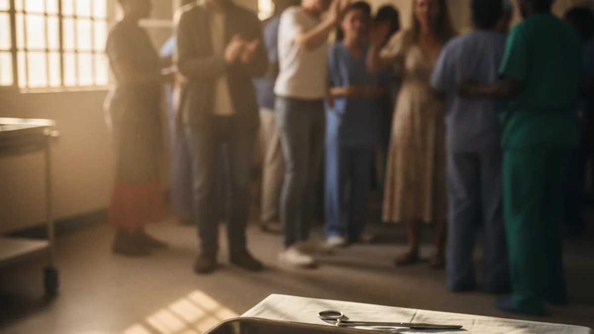 Generic image of medical equipment in an international cooperation setting.