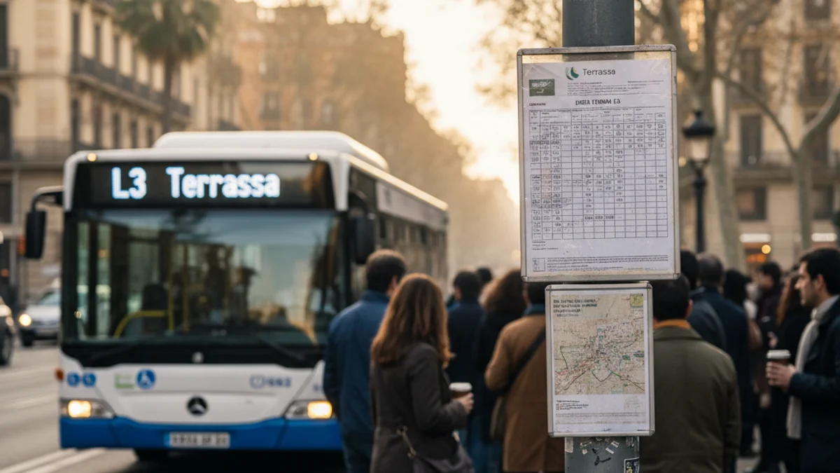 Imatge genèrica d'una parada d'autobús urbà amb els horaris exposats a la marquesina.