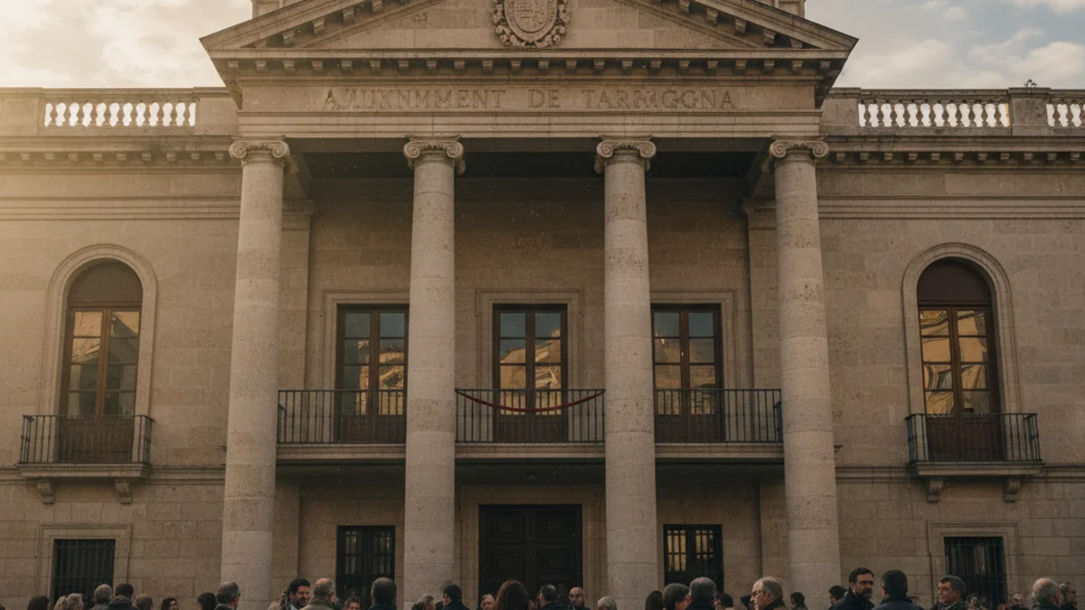 Imatge genèrica de la façana de l'Ajuntament de Tarragona a la Plaça de la Font.