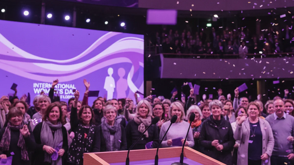 Imagen genérica de un acto institucional con motivo del Día Internacional de las Mujeres.