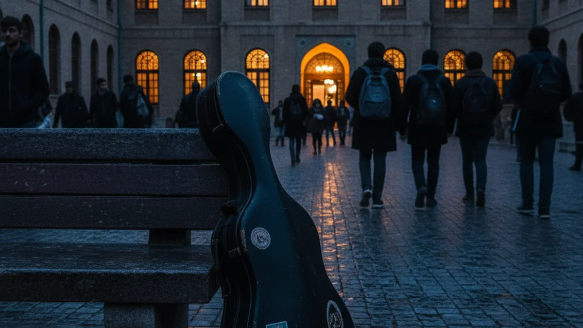 Generic image of a university courtyard in twilight symbolizing the longing for cultural freedom.