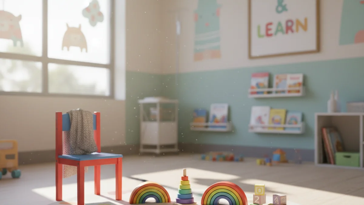 Imatge genèrica d'una sala de jocs en un centre d'atenció precoç infantil.