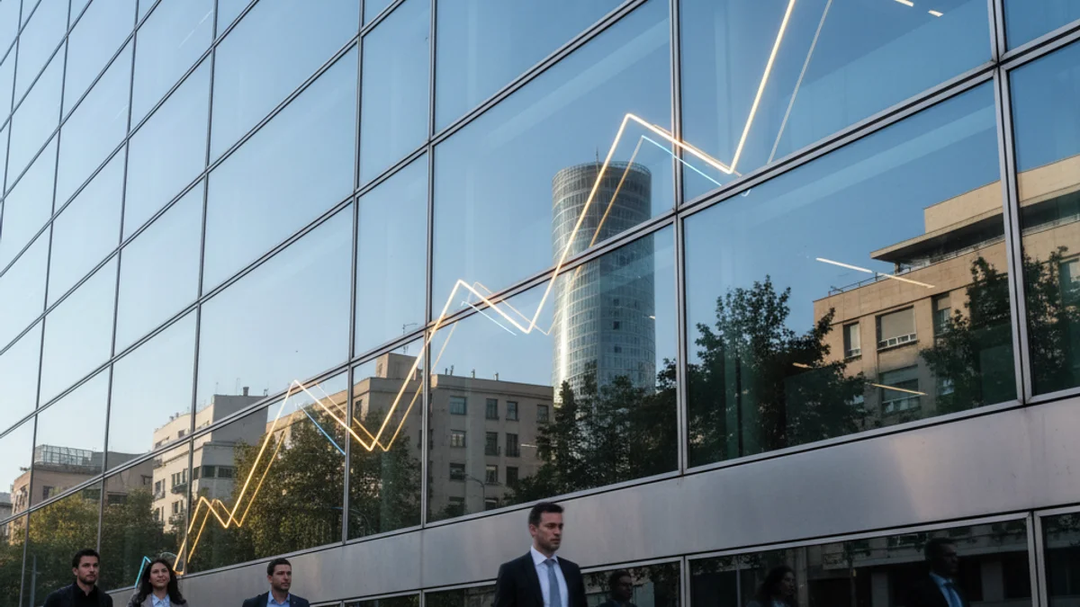 Imatge genèrica d'un districte de negocis que simbolitza l'estabilitat del mercat laboral.