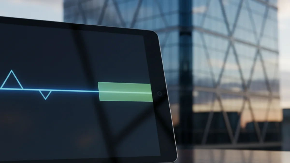 Imatge genèrica d'un gràfic econòmic que mostra estabilitat en les dades d'ocupació.